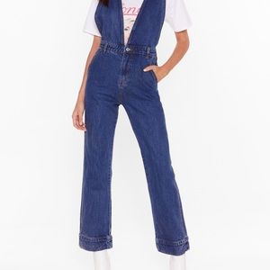 Denim sleeveless jumpsuit